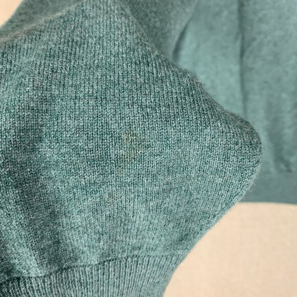 🚨SOLD🚨MAGNIN 100% Cashmere Men’s Size Large Green Crew Neck Pullover - Picture 10 of 12